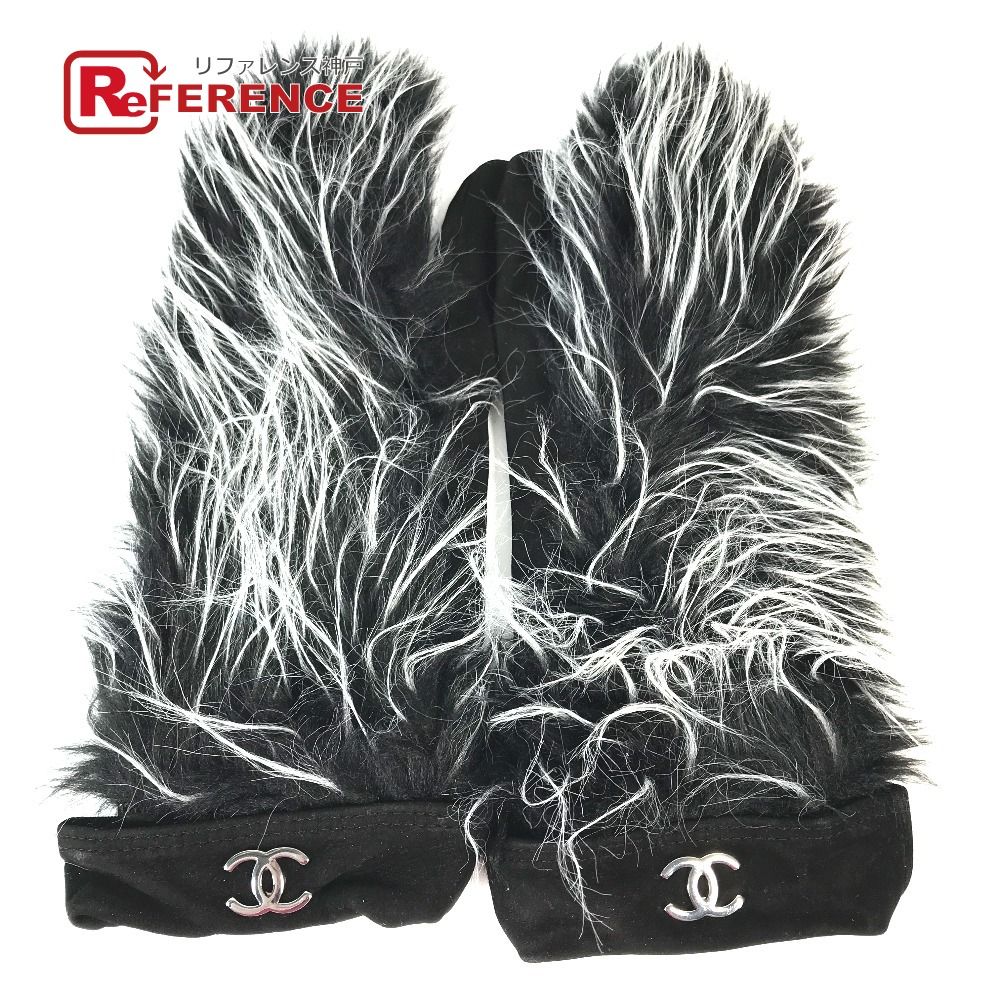 【新品同様】CHANEL シャネル ココマーク ファー 手袋 CHANEL シャネル グローブ CC ココマーク ファー ヌバック - メルカリ