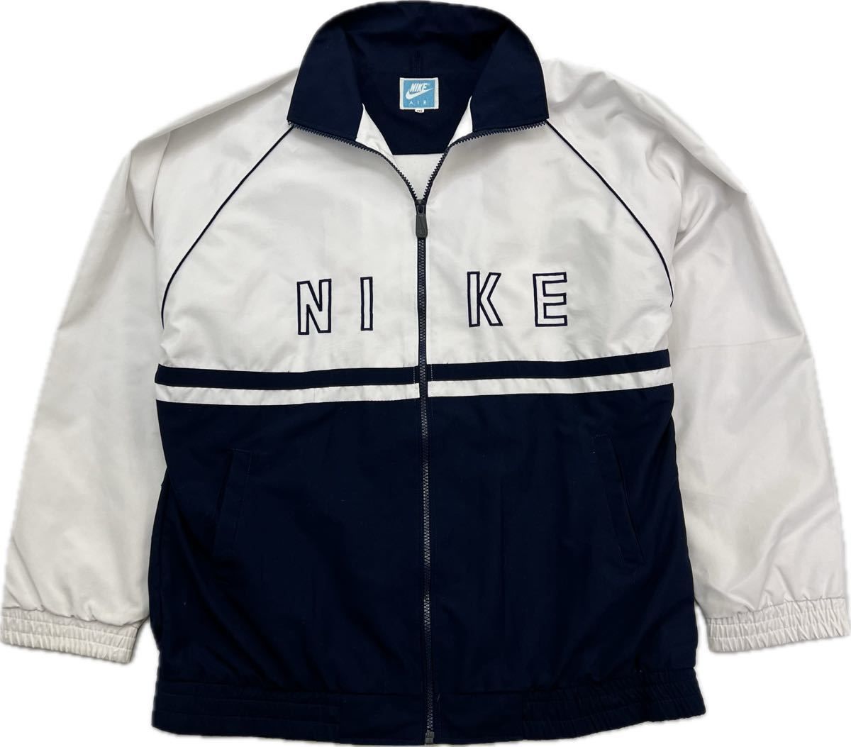 NIKE ☆ AIR 背中ロゴ スウッシュ ビンテージ ナイロンジャケット