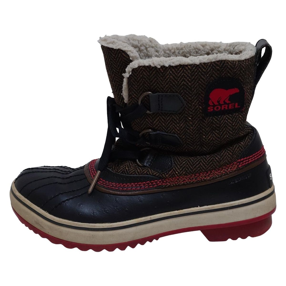 【税込】 SOREL(ソレル) 黒×ブラウン - レディース 24 ショートブーツ 靴