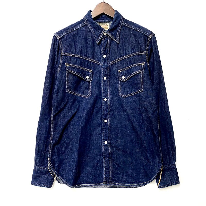 The REAL McCOY S ザリアルマッコイズ JOE MCCOY ジョーマッコイ LS DENIM WESTERN SHIRT LOT105 ロングスリーブ デニムウェスタンシャツ 長袖 トップス 145-250509-as-11-izu