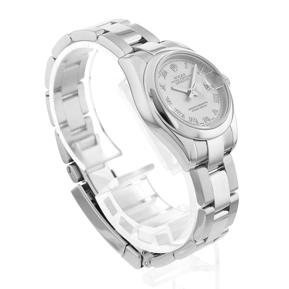 ロレックス デイトジャスト 179160 グレー ローマ 3列 オイスター