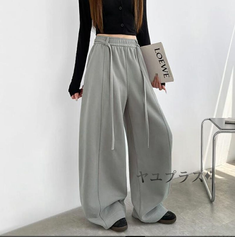 イージーパンツ 太め