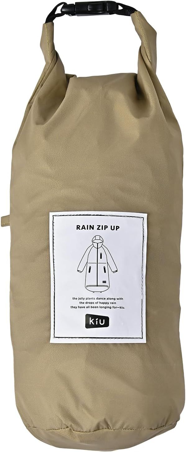 2025最新 KiU キウ キウレインジップアップ KiU RAIN ZIP UP wpc 撥水 超軽量 収納袋 耐水 カッパ コート 雨具 レインポンチョ アウトドア キャンプ フェス スポーツ観戦 スポーツ レジャー 通勤 通学 送り迎え 自転車