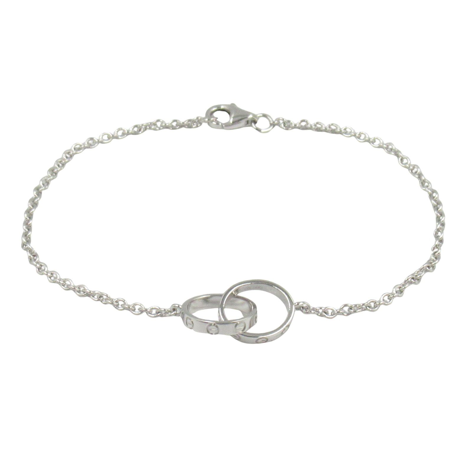 カルティエ CARTIER ブレスレット ベビーラブ ブレスレット 腕回り18cm K18WG ホワイトゴールド ベビーラブ ブレスレット レディース Used A