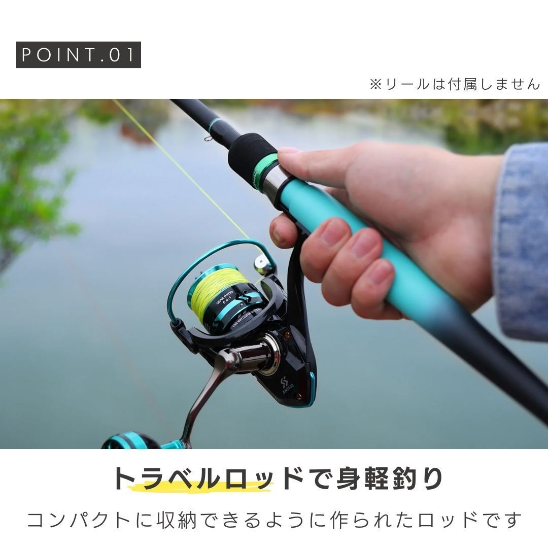 バス釣りセットベイトロッド&ベイトリール（パワーハンドル右巻