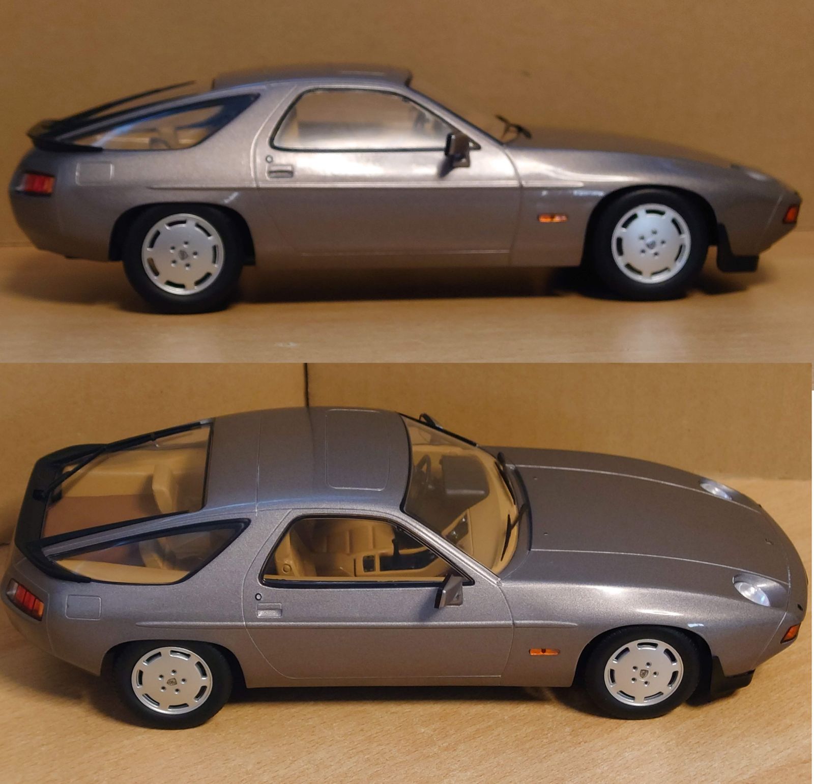 1/18 ポルシェ928S 1979 Porsche シルバー COUPE MGC製ダイキャスト製 