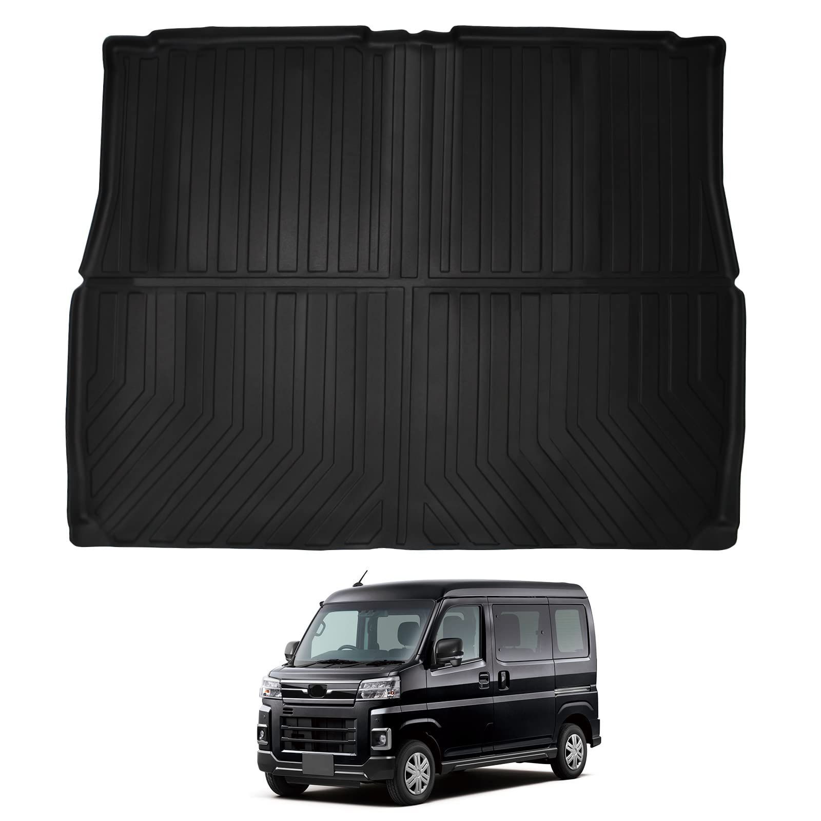 ダイハツ アトレー S700V S710V-ラゲッジマット ダイハツ 新型アトレー S700V S710V ラゲッジマット車種 3D立体カーマット Atrai S7系 6代目 防水マット TPE材質 保護マット トランクマット 耐汚れ|耐摩擦 内装 カスタムパ