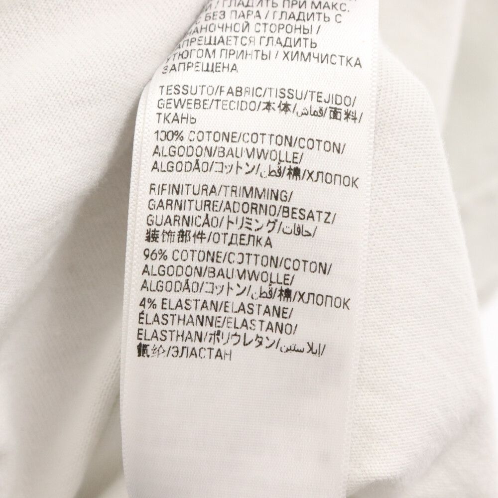 BALENCIAGA (バレンシアガ) 22SS MEDIUM FIT COLLEGE T-SHIRT ミディアムフィット ダメージ加工 カレッジロゴプリント 半袖Tシャツ カットソー 739784 T0VK1