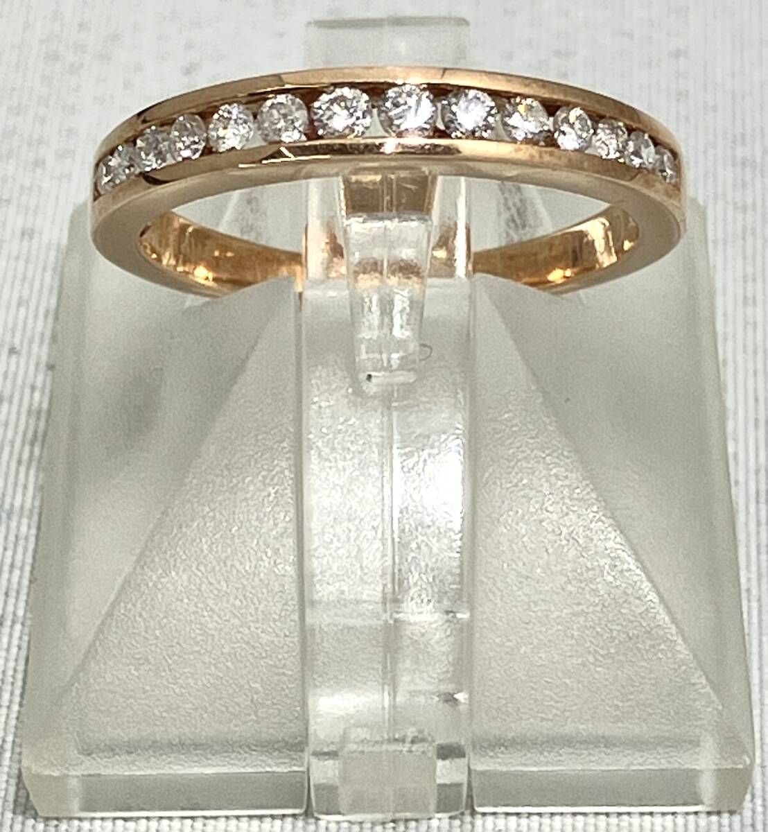 鑑別書付 K18PG 10号 ダイヤモンド0.30ct 2.40g リング - メルカリ