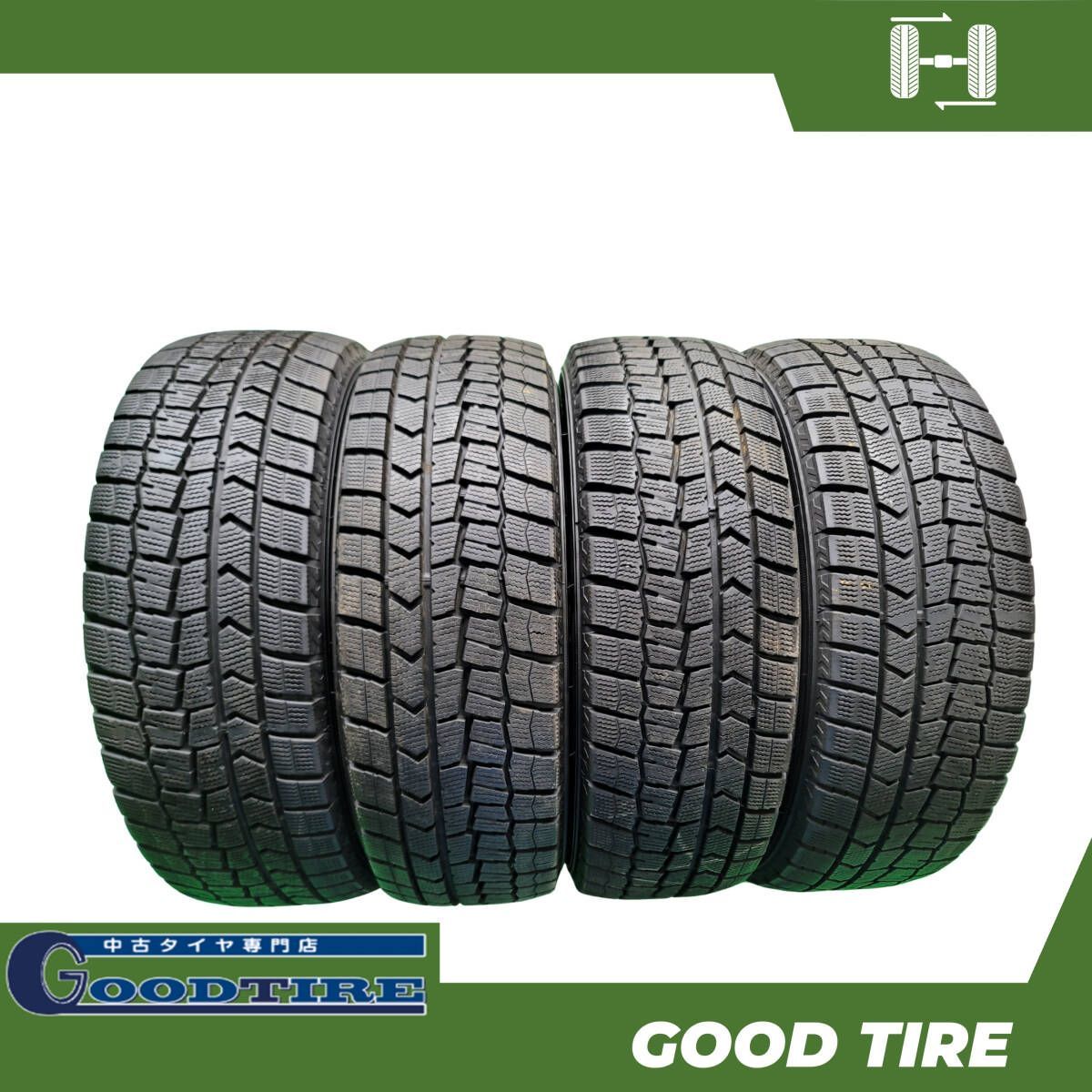 185 60R15 ダンロップ WINTERMAXX WM02 4本 製 8分山 タイヤ アクア フィット シエンタ 6946