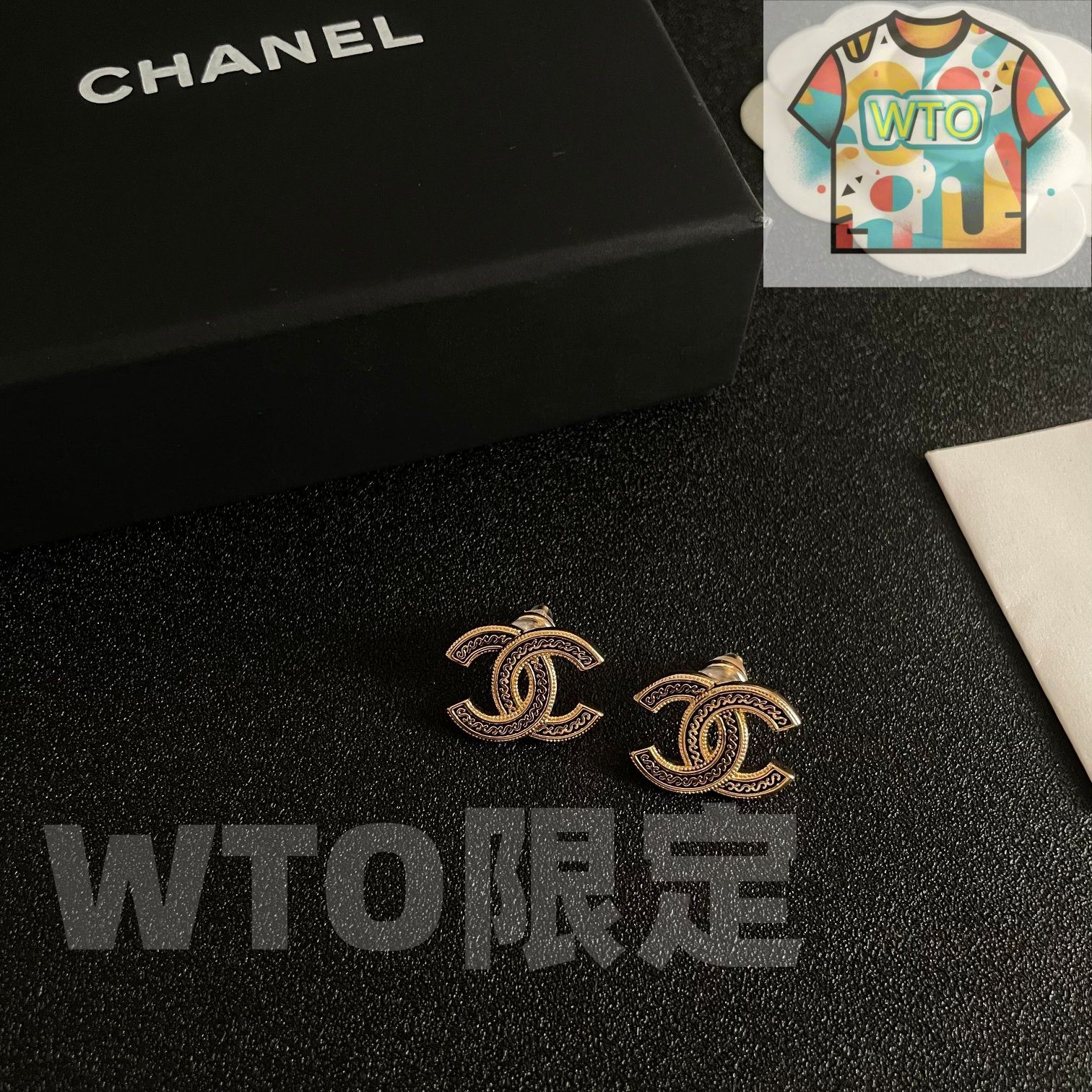 今日WTO】Chanel ヴィンテージ アルファベットピアス 送料無料