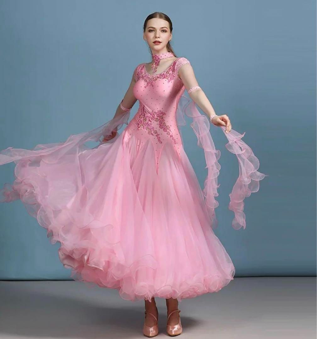 大人気❤️スタンダードドレス✨練習着・デモ対応ダンスパーティ向け 新品未使用 大人気 スタンダードドレス 練習着・デモ対応ダンス