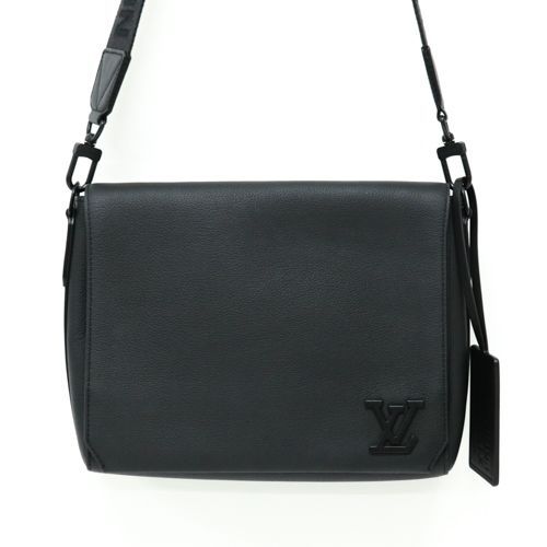 【美品】ルイヴィトン　アエログラム　メッセンジャー　ショルダーバッグ　トート　黒 LOUIS VUITTON ルイヴィトン ショルダーバッグ N40357 アマゾン