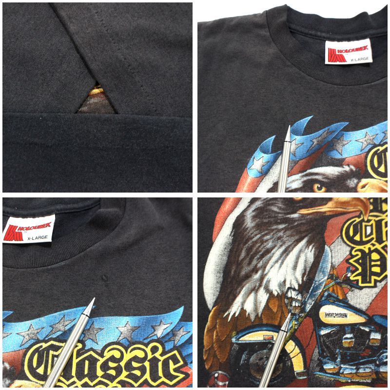90s USA製 vintage HARLEY DAVIDSON HOLOUBEK イーグル スカル