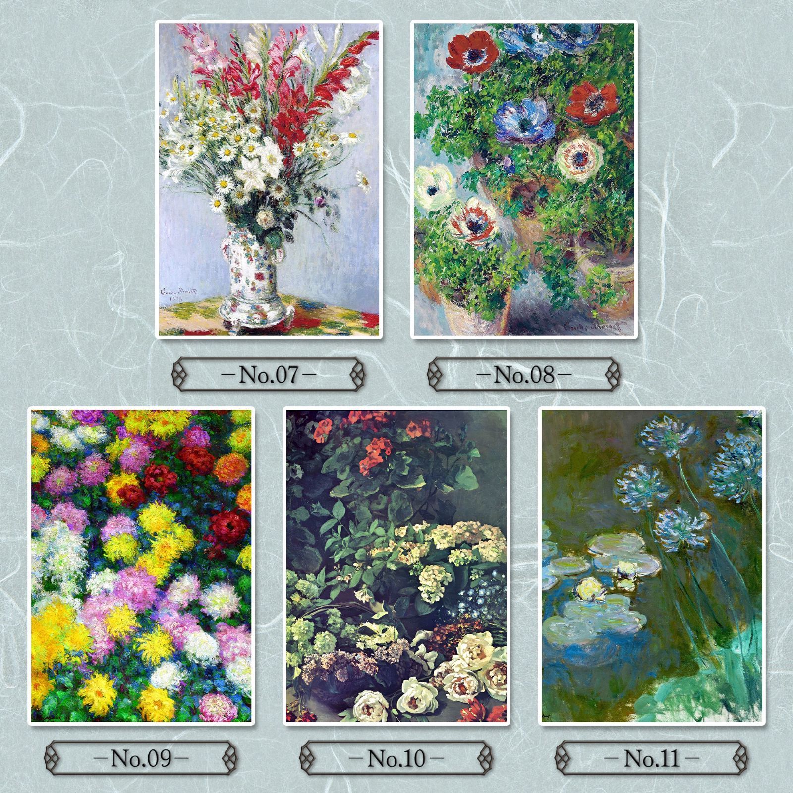 全24種類】クロード・モネ『花/植物画』複製画《額入り》 - メルカリ