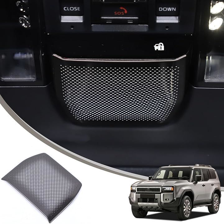 METYOUCAR トヨタ ランドクルーザー250 ランクル250 専用 スピーカーカバー ルームランプ ルームランプスピーカーグリル ステンレス鋼素材 貼付タイプ 取り付け簡単 内装パーツ カスタム アクセ