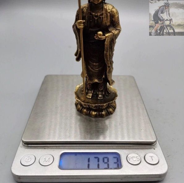 銅器 地蔵王菩薩仏像 仏堂供養 礼仏 工芸品 置物 - メルカリ