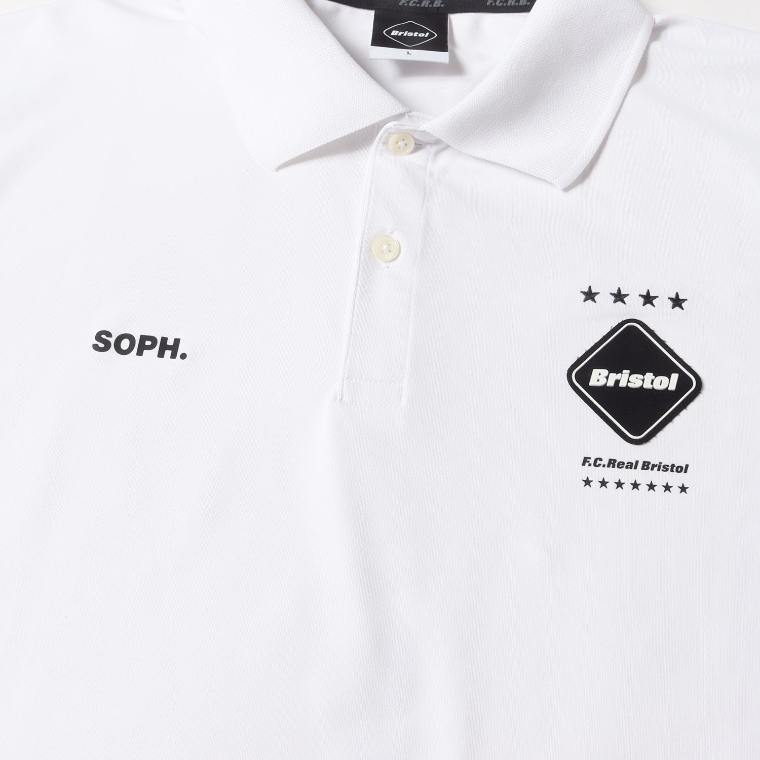 ブリストル Bristol ポロシャツ L ホワイト F.C.Real Bristol エフシーレアルブリストル ポロシャツ サイズ:L