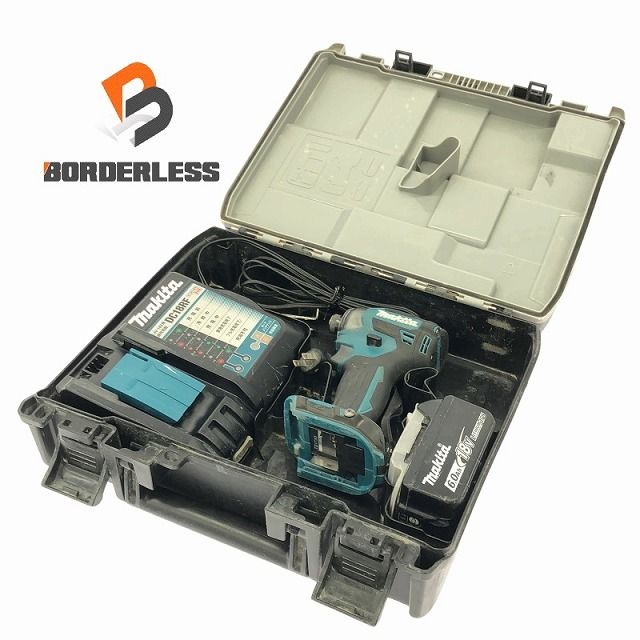 makita マキタ 18V 充電式インパクトドライバ TD173D バッテリー1個 18V 6.0Ah 充電器 DC18RF ケース付 109019
