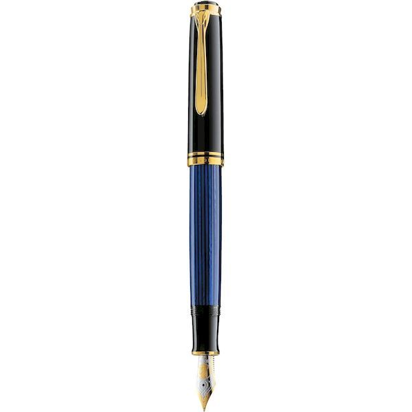 14営業日以内発送 Pelikan ペリカン M600 万年筆 M 中字 ブルー縞 スーベレーン 正規輸入品 沖縄離島販売不可