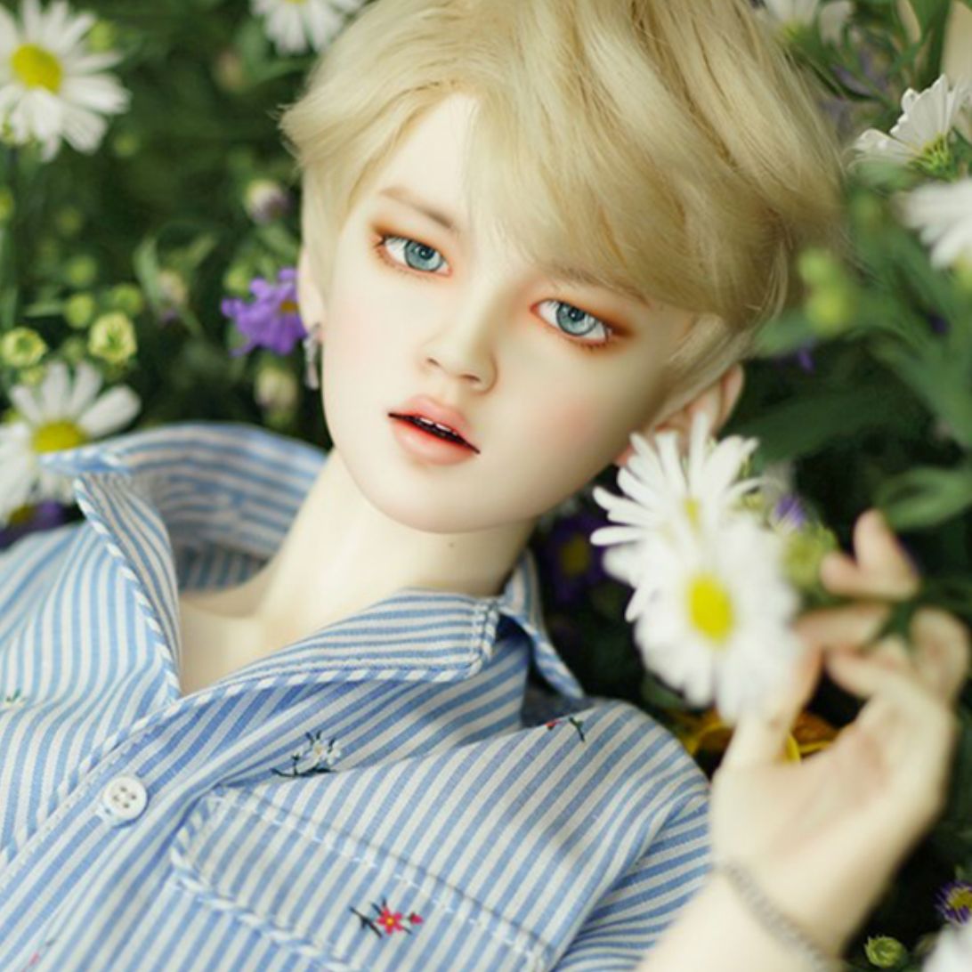 カスタムドール 男の子 美少年 BJD 1/3ドール フルセット 本体 60cm 球体関節人形 メイク済