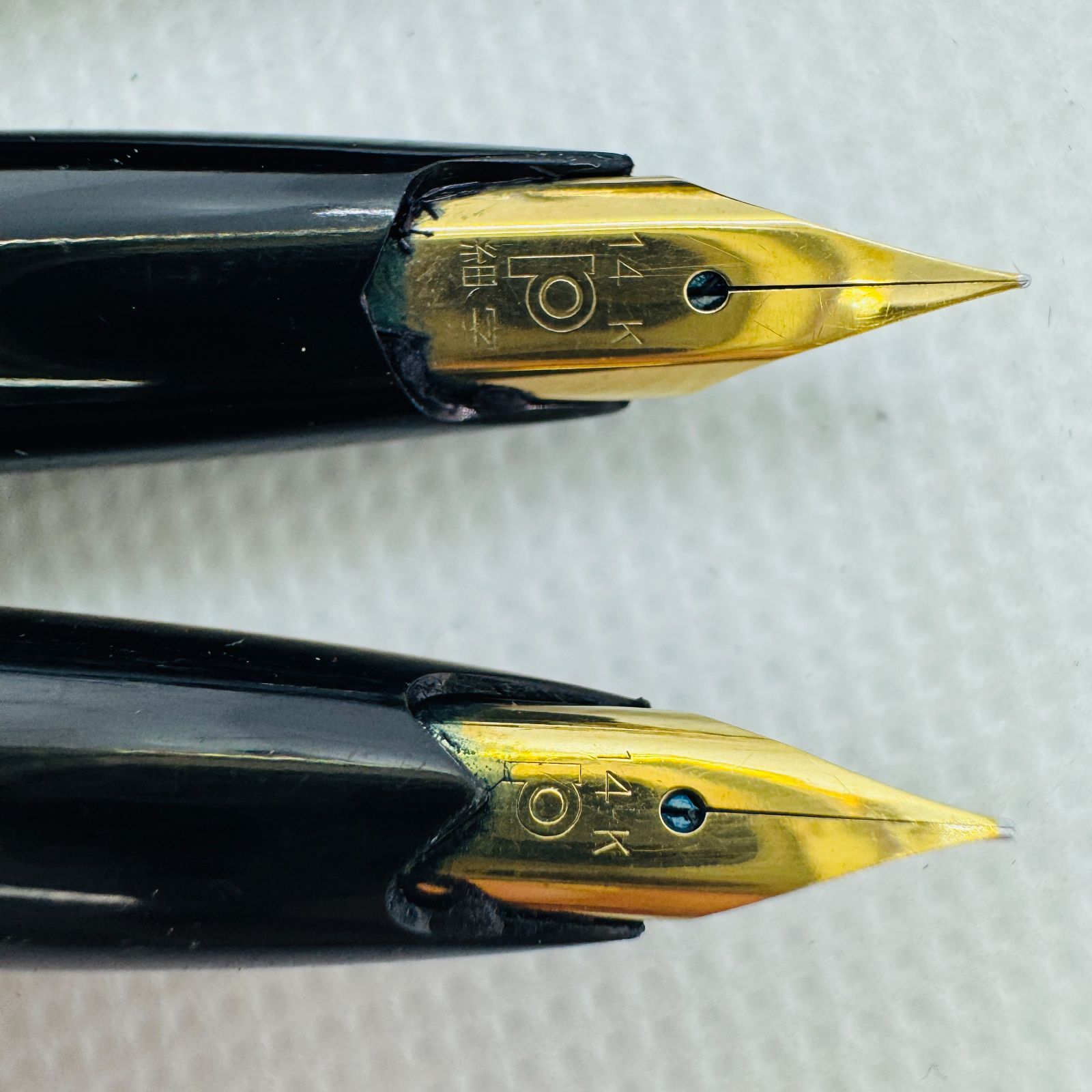 S【中古】PILOT パイロット 万年筆 Elite PLATINUM 14K 585 14金