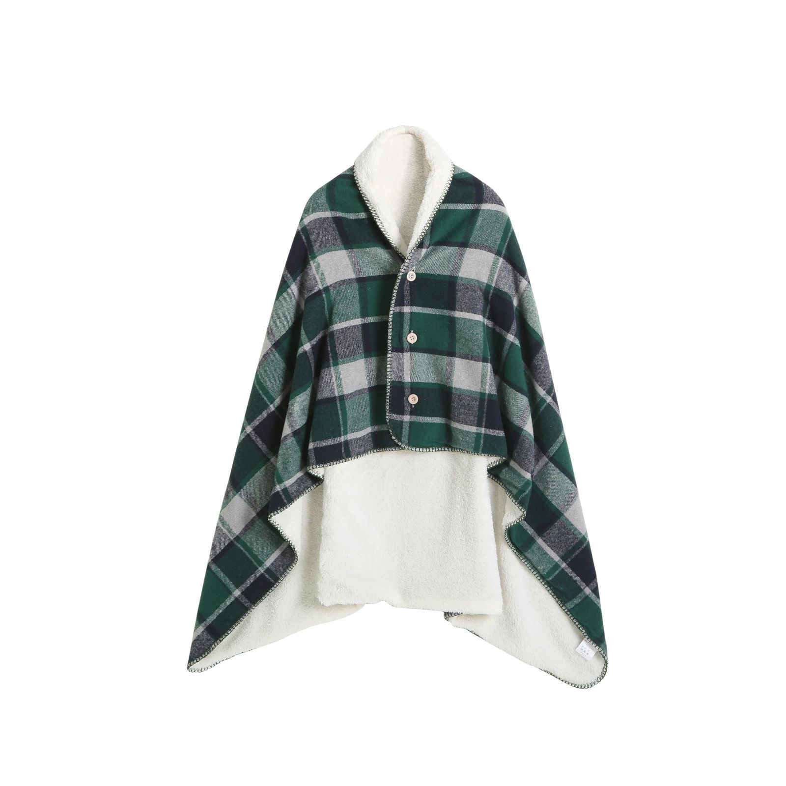まもなく終了 ひざかけ ハーフケット チェック柄 3way大判 ２枚合わせ毛布 着る毛布 肩当て 巻きスカート ボタン付き ブランケット 年間使用 アウトドア 厚手 暖かい COLORATO 軽量 おしゃれ 暖 北欧