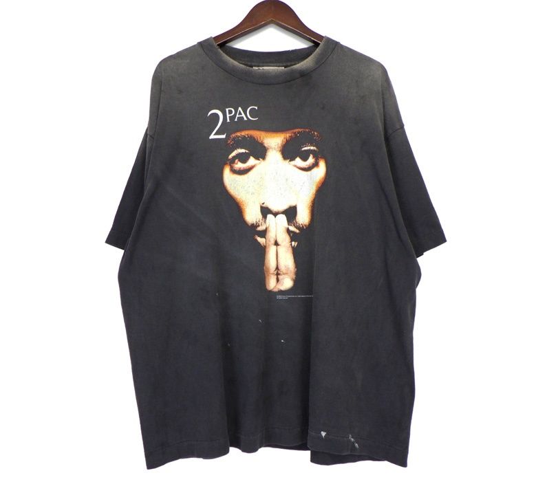 レア SAINT セントマイケル 2PAC クロス プリント 希少 Tシャツ セントマイケル SAINT MICHAEL 25SS 【 SM HR8 0000 C14 】 2PAC