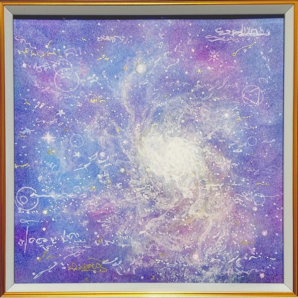 抽象画パステル 星たちの輝き