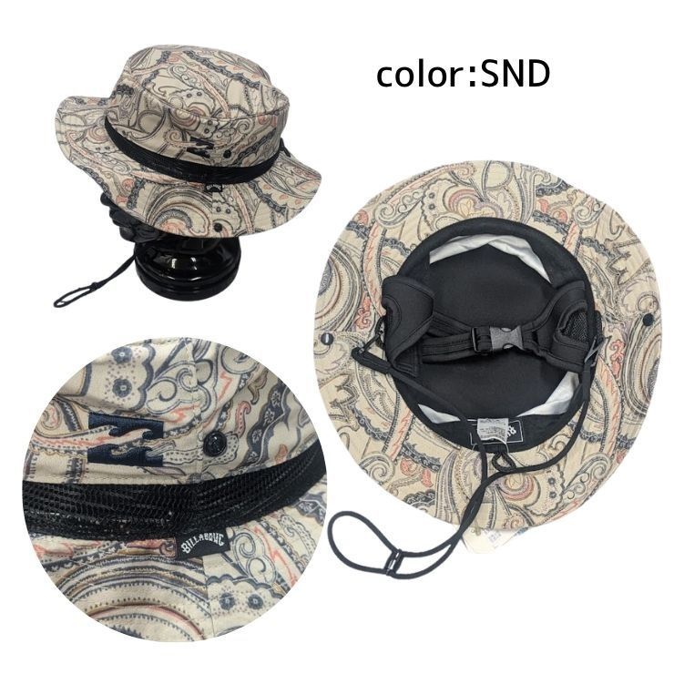 【新品】ビラボン BILLABONG サーフハット プリント SURF HAT PRINT BF011913  SND フリーサイズ