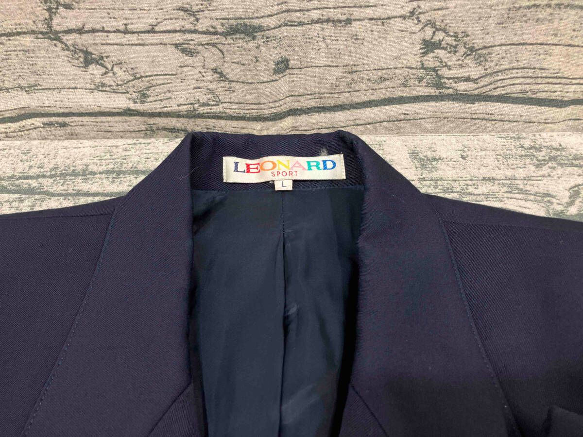 LEONARD レオナール マダム 金ボタン ダブル ワッペン付 テーラード