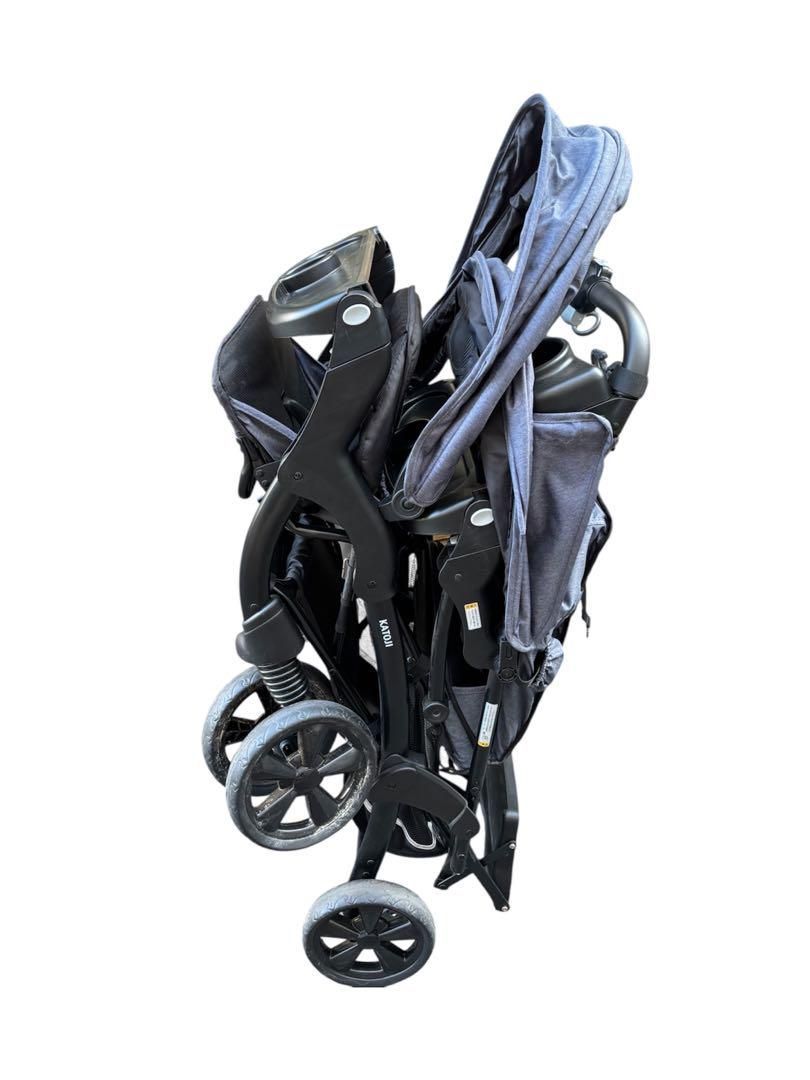 美品】KATOJI 2人でゴーDX カトージ 二人乗りベビーカー 二人でゴーDX