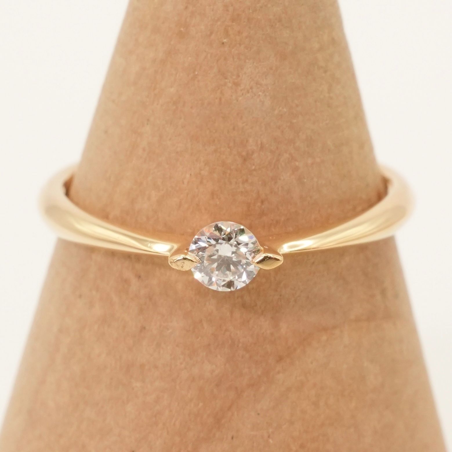 スタージュエリー　k18 ダイヤ MOON SETTING DIAMOND NECKLACE 0.04ct(2ZN1605)K18 ネックレス