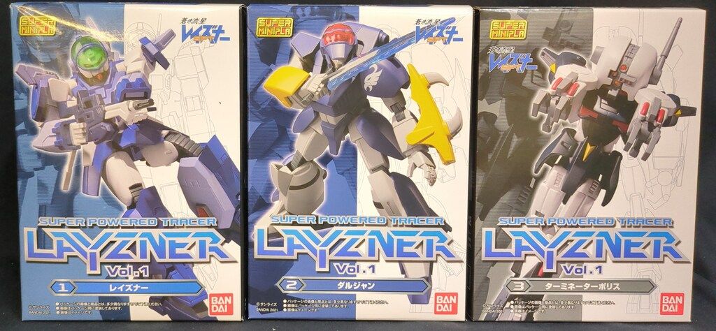 バンダイ スーパーミニプラ 蒼き流星SPTレイズナー Vol.1 卸売 蒼き