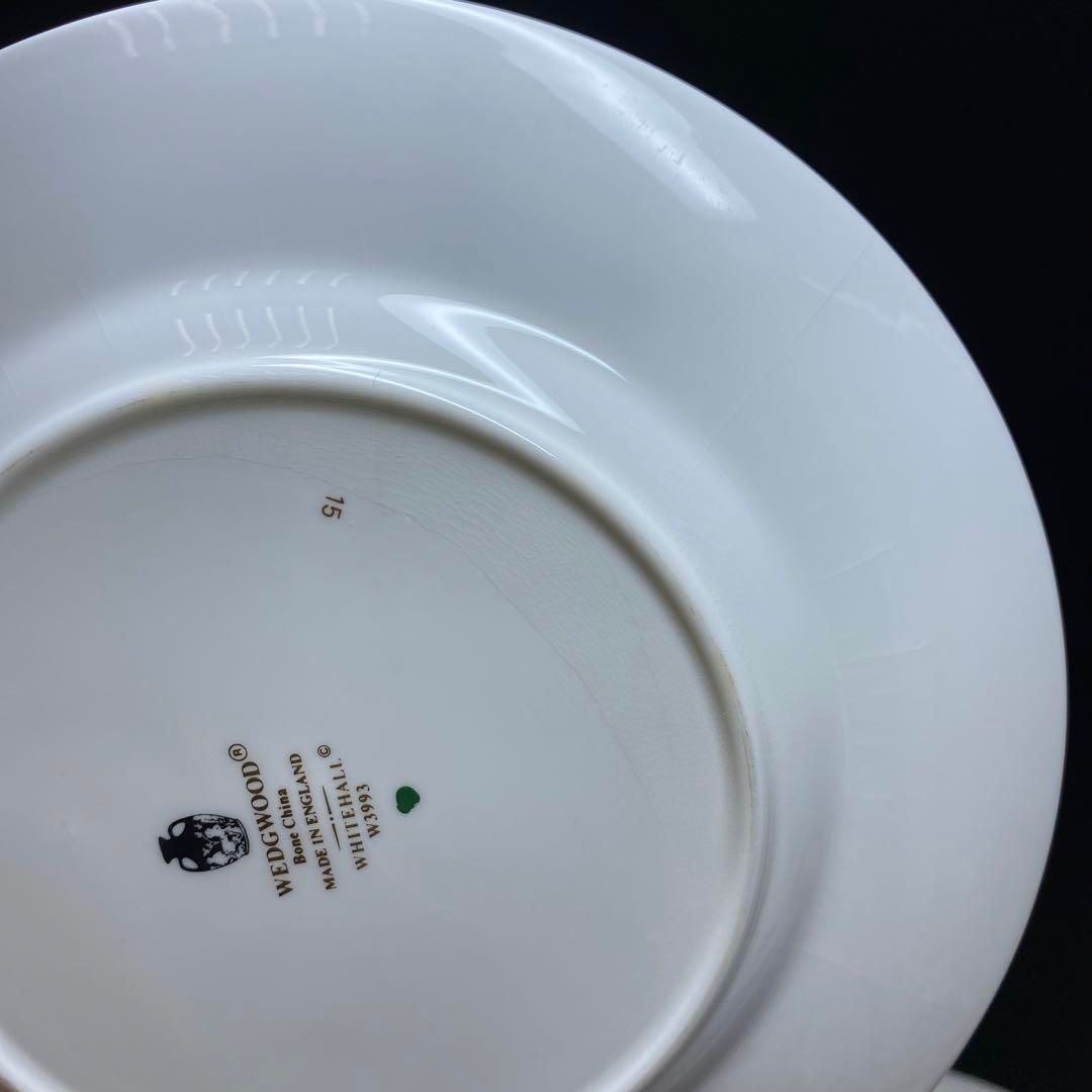 ホワイトホールパウダーブルーデザートプレート6枚