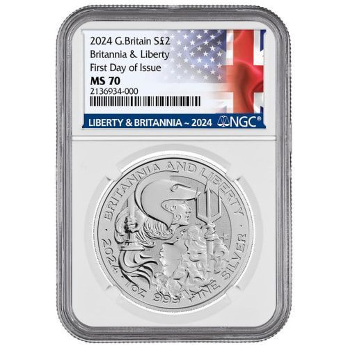 【最高鑑定】ドイツ レディ・ゲルマニア 1オンス 銀貨 PCGS MS70 ◇最高鑑定MS70◇ ドイツ/ゲルマニア/銀貨/2020/5マルク/NGC