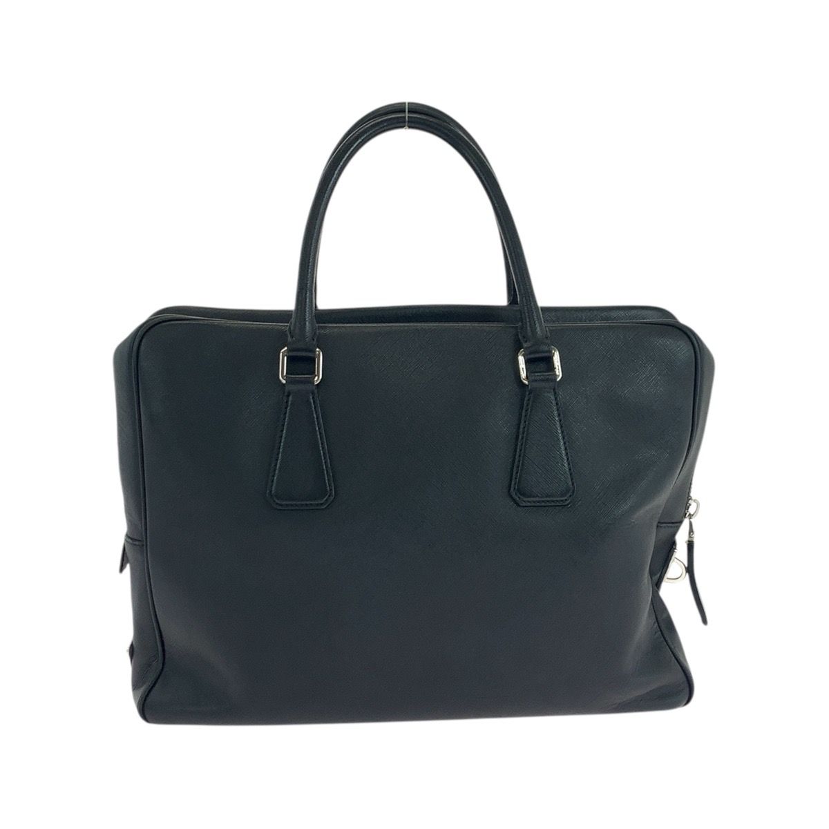 プラダブリーフケース 黒 メンズ ビジネスバッグ PRADA 中古