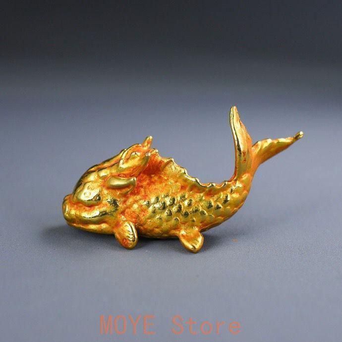 銅 細工 竜魚 筆架 筆棚 文鎮 茶道具 装飾品 工芸品 置物 - メルカリ