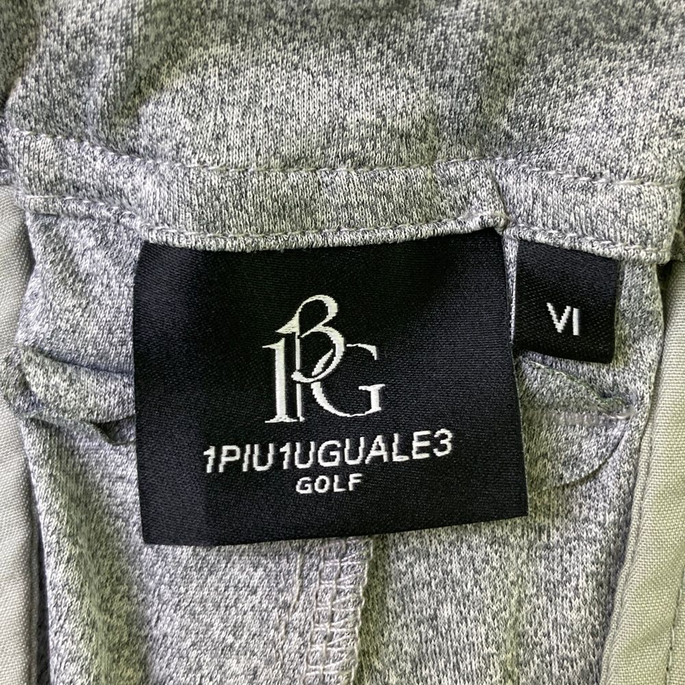 サイズ：6 1PIU1UGUALE3 GOLF GRP151 ハーフパンツ  グレー系 [240101472650] ゴルフウェア メンズ ストスト サイズ：6 1PIU1UGUALE3 GOLF GRP151 ハーフパンツ グレー系