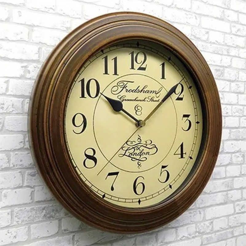 インテック レトロ電波時計 アンティーク電波掛け時計 電波自動受信機能有 DQL711