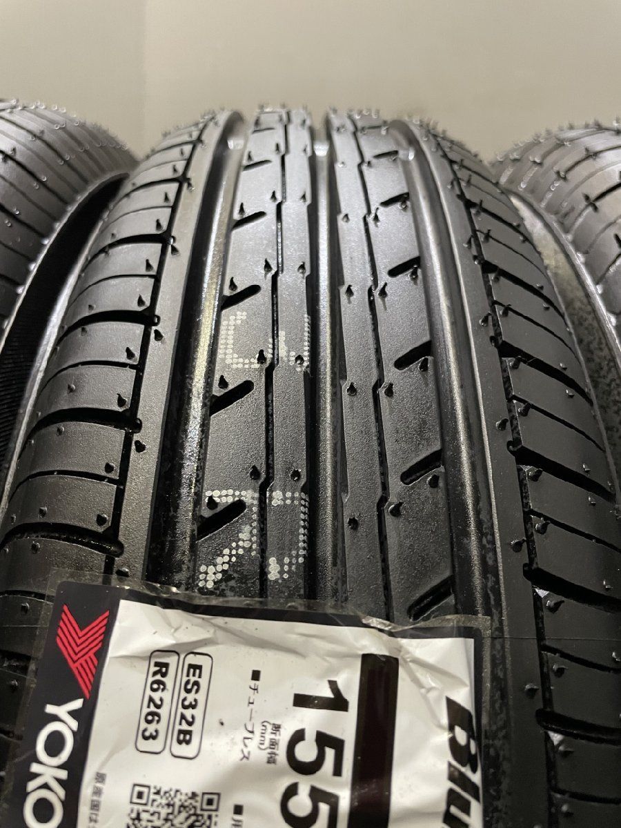 新品 23年製 YOKOHAMA BluEarth-Es ES32 155/70R13 13インチ 夏タイヤ 4本 バモス ピクシスエポック  ミライース等　(VTH759)