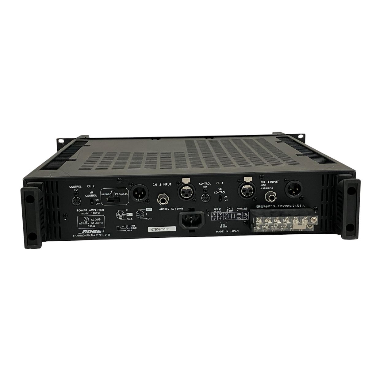 BOSE POWER AMPLIFIER model 1400VI パワー アンプ PA 2CH 音響 BOSE POWER AMPLIFIER model 1400VI パワー アンプ PA 2CH 音響