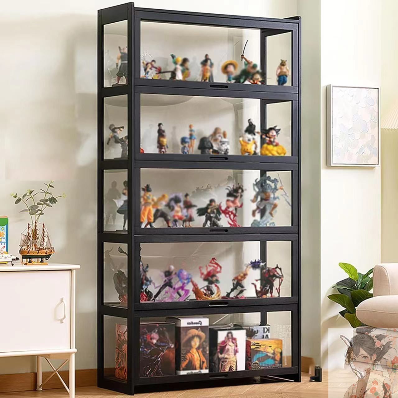 ハローキティ　木製ショーケース　フィギュアケース 71SWCZssU7L._UF350,350_QL80_.jpg