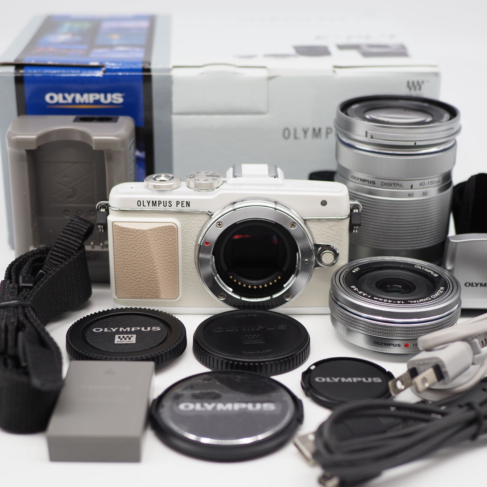 OLYMPUS E-PL7 EZ ダブルズームキット WHITE有コンパクトフラッシュ 