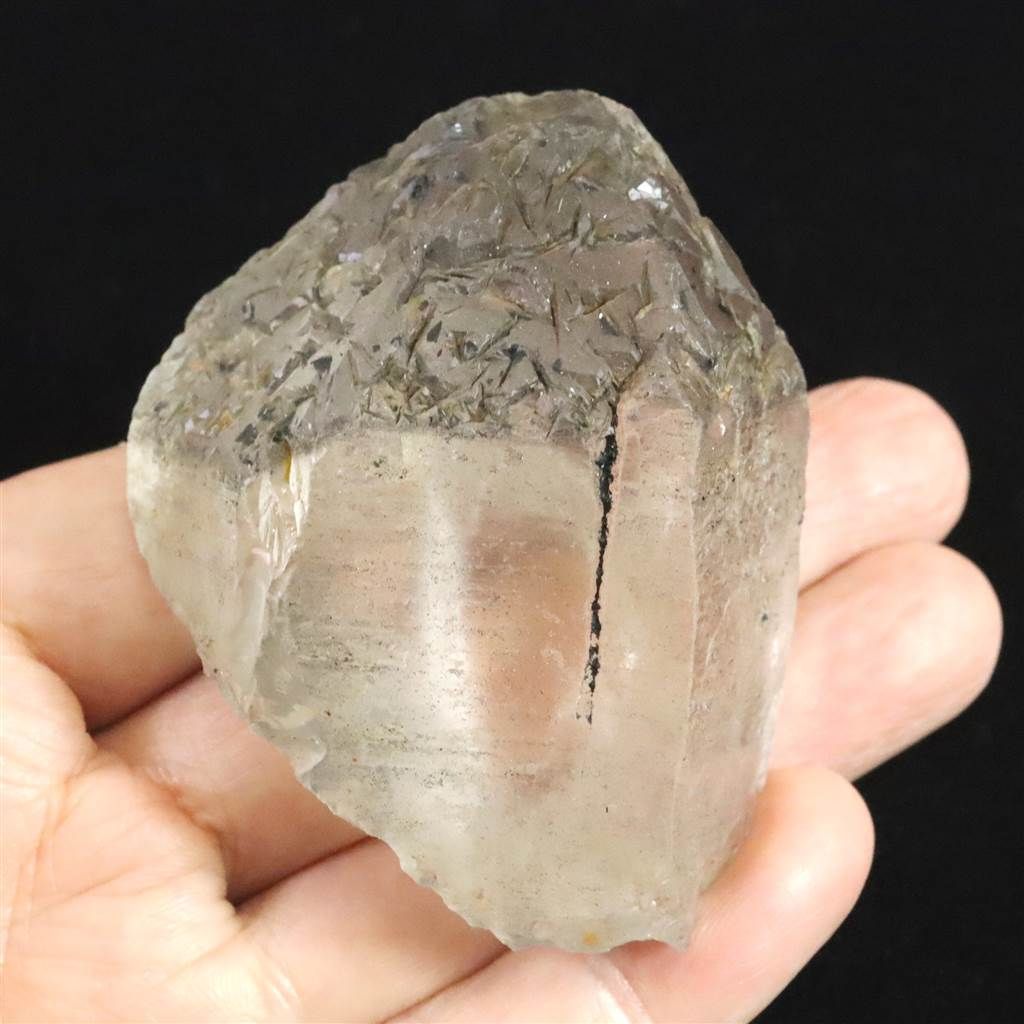 超希少!! 蝕像水晶 ヒマラヤ水晶 ニルヴァーナクォーツ アイスクリスタル ヒマラヤ産アイスクリスタル ニルヴァーナクォーツ 蝕像水晶 108.4g