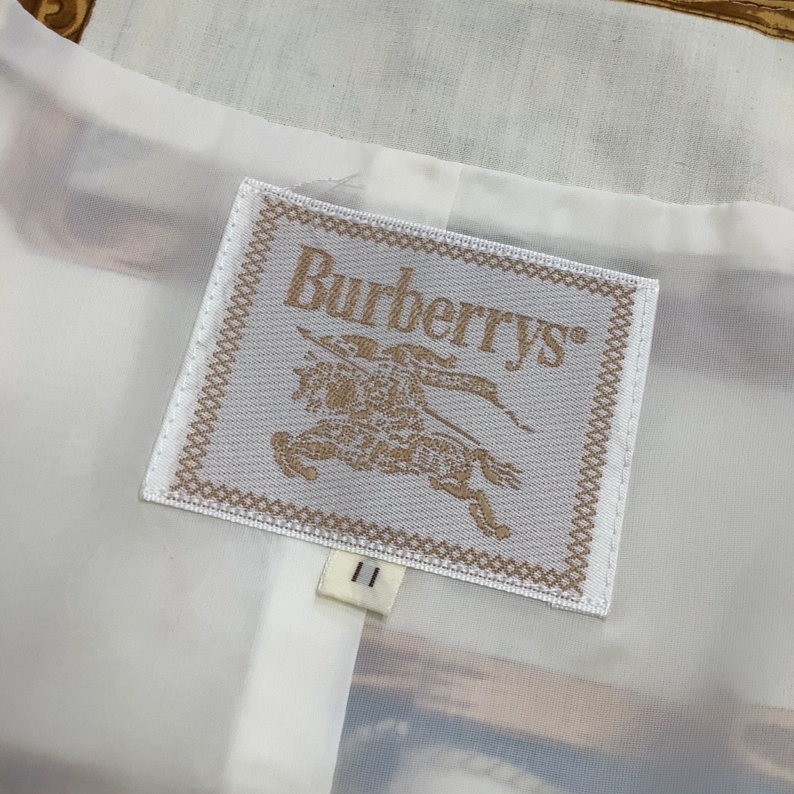 極美品】90s Burberry 総柄 ビンテージスカーフ柄 ベスト 11 L