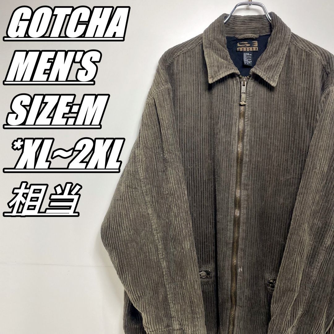 GOTCHA スタジャン 黒/グレー（GOTCHA 下ら コーデュロイ