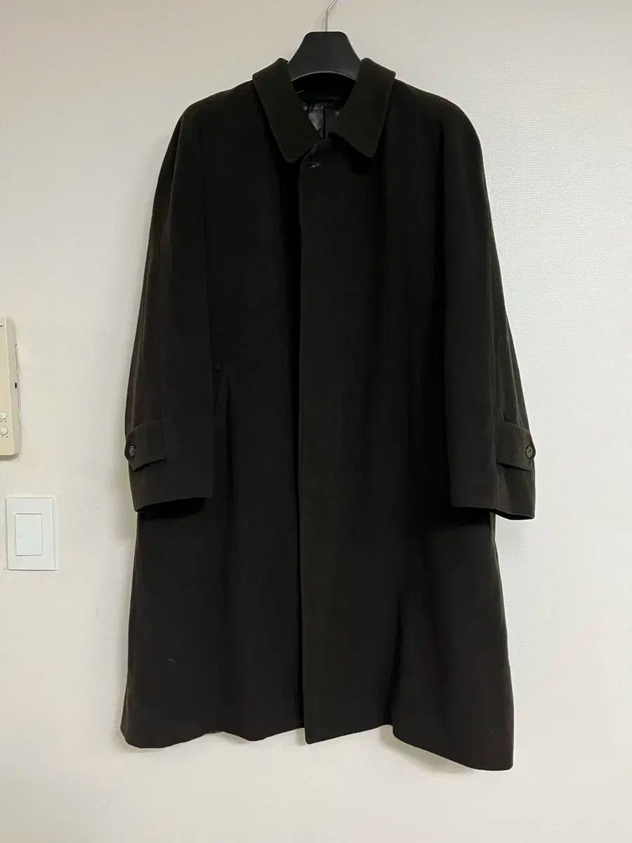 美品‼︎高級カシミヤ100%【DESII MODE】ステンカラーコート ブラック DESii MODE/ステンカラーコート/カシミア100% カシミヤ100