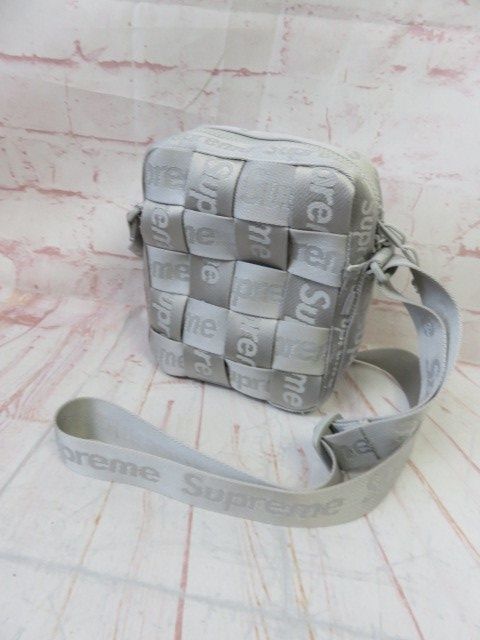 【中古】Supreme ｼｭﾌﾟﾘｰﾑ Woven Shoulder Bag ｼｮﾙﾀﾞｰﾊﾞｯｸﾞ ｻｺｯｼｭ ｸﾞﾚｰ  991802466