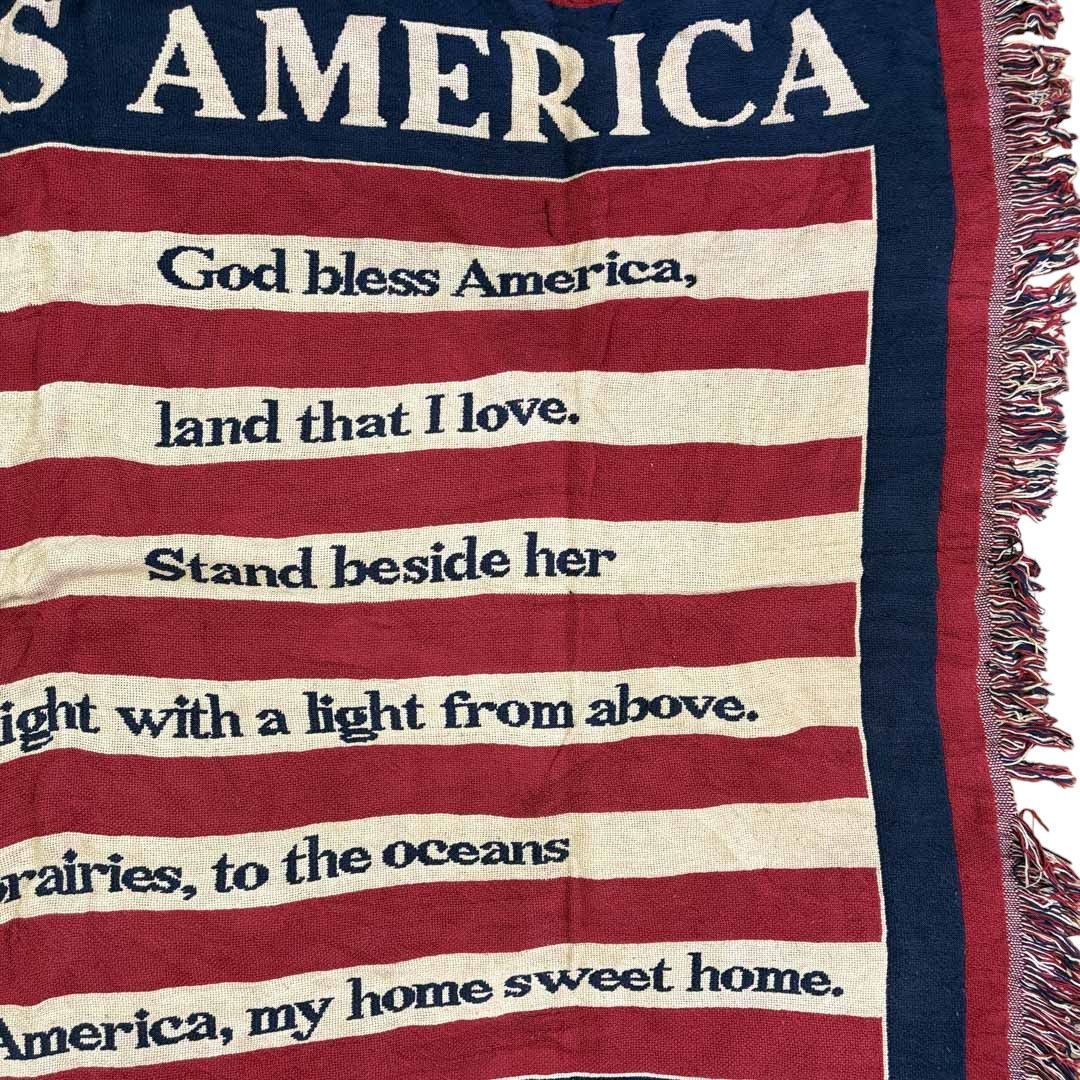小売 vintageラグ カーペット USA製 星条旗 メッセージ 1722 vintage